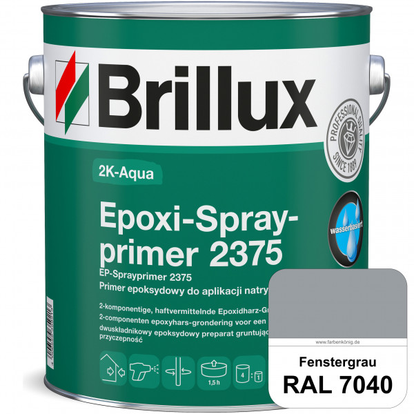 2K-Aqua Epoxi-Sprayprimer 2375 (RAL 7040 Fenstergrau) haftvermittelnde 2K-Grundierung auf nicht saug