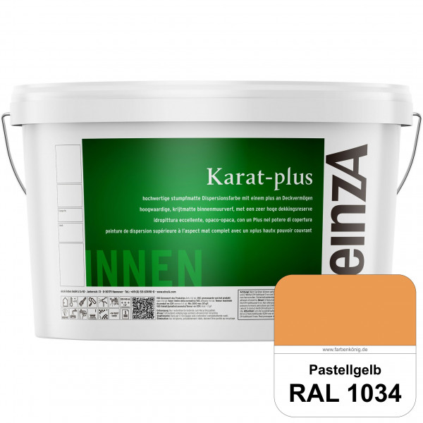 einzA Karat-plus (RAL 1034 Pastellgelb) Innenwandfarbe mit herausragenden Produkteigenschaften