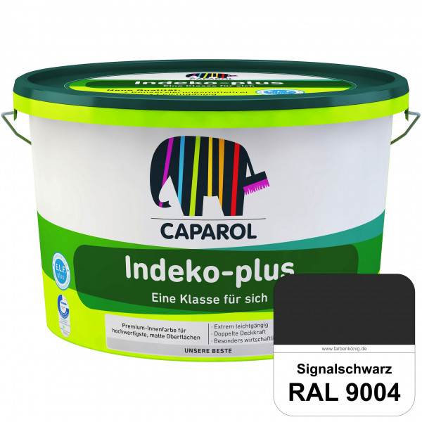 Indeko-plus (RAL 9004 Signalschwarz) doppeldeckende matte & hochwertige Innenfarbe