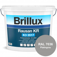 Rausan KR K3 3517 (RAL 7036 Platingrau) Organisch gebundener Kratzputz für wetterbeständige Oberfläc