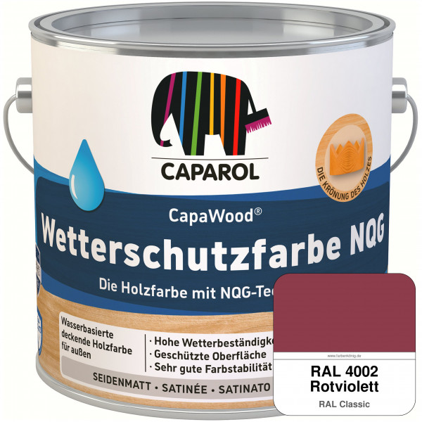 CapaWood® Wetterschutzfarbe NQG (RAL 4002 Rotviolett) - ersetzt Capadur Wetterschutzfarbe NQG