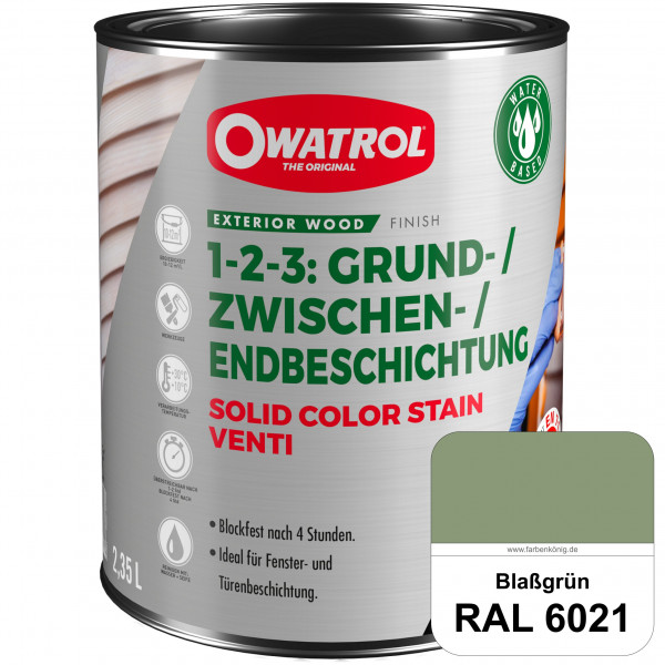 SOLID COLOR STAIN VENTI (RAL 6021 Blassgrün)