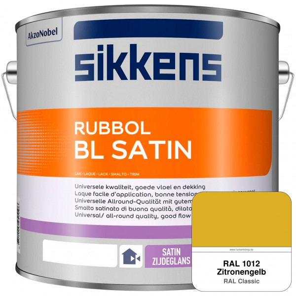 Rubbol BL Satin (RAL 1012 Zitronengelb) hochelastischer & seidenglänzender Lack (wasserbasiert) inne