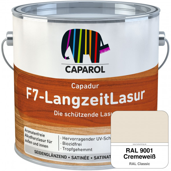Capadur F7-LangzeitLasur (RAL 9001 Cremeweiß)