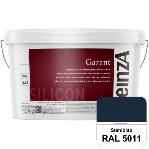 einzA Garant (RAL 5011 Stahlblau) elastische Siliconharz-Fassadenfarbe