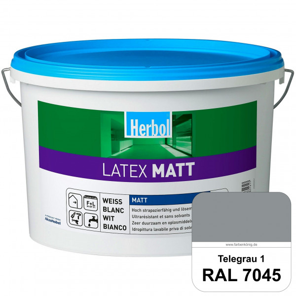 Latex Matt (RAL 7045 Telegrau 1) Matte Latexfarbe mit hoher Strapazierfähigkeit