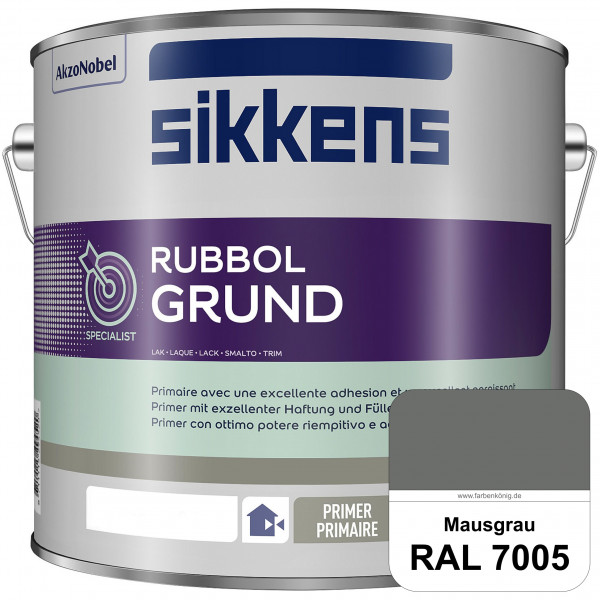 Rubbol Grund (RAL 7005 Mausgrau) Seidenmatte Grund- und Zwischenbeschichtung auf Kunstharzbasis (inn