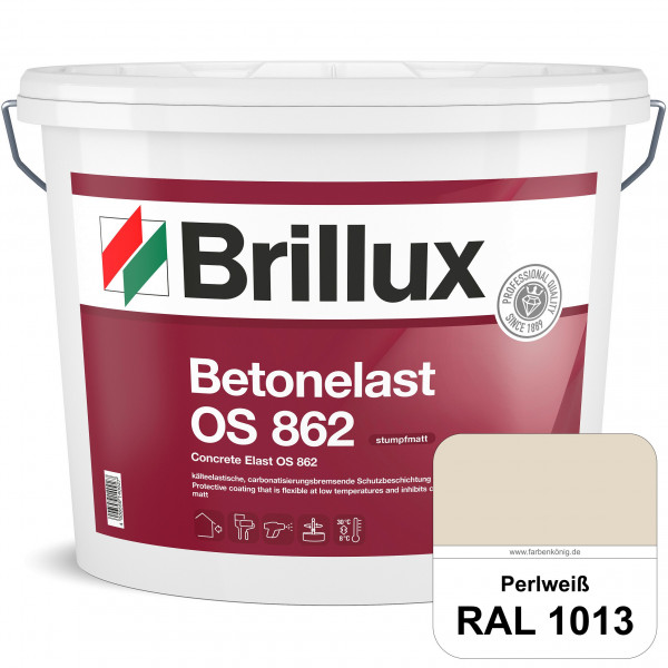 Betonelast OS 862 (RAL 1013 Perlweiß) Wetterbeständige & UV-Schutzbeschichtung für Betonflächen (auß
