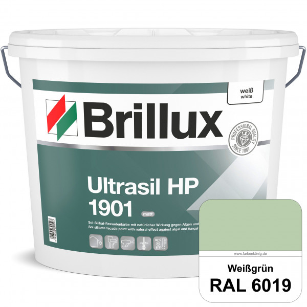 Ultrasil HP 1901 Silikat-Fassadenfarbe (RAL 6019 Weißgrün) Sol-Silikat-Fassadenfarbe ohne Biozidzusä