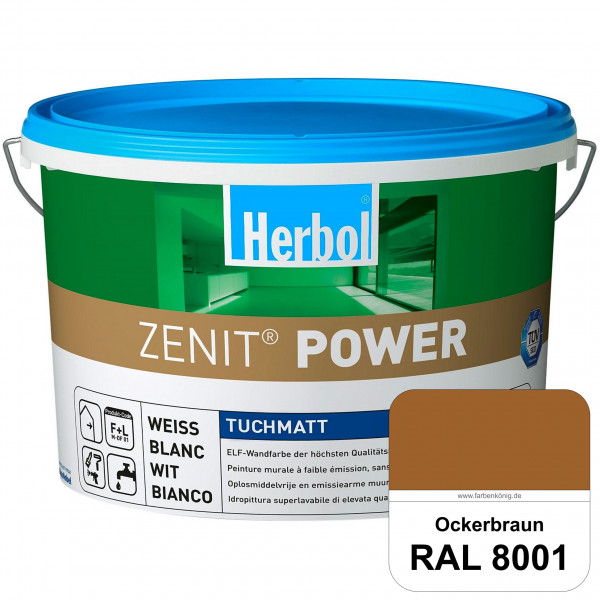 Herbol Zenit Power (RAL 8001 Ockerbraun) Superdeckende ELF-Wandfarbe