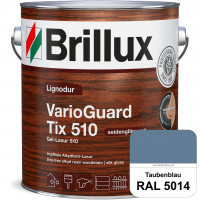 Lignodur VarioGuard Tix 510 (Gel-Lasur 510) RAL 5014 Taubenblau