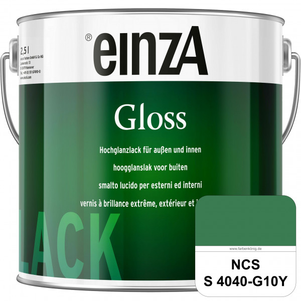 einzA Gloss (NCS S 4040-G10Y) Hochwertiger Alkydharzlack in Premium-Qualität, hochglänzend.