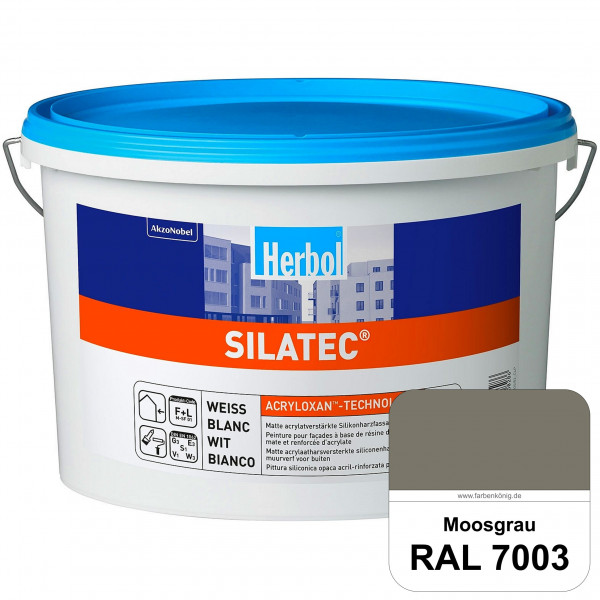 Silatec (RAL 7003 Moosgrau) Acrylatverstärkte, füllende Siliconharz-Fassadenfarbe