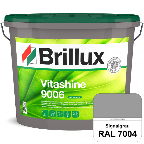 Vitashine 9006 (RAL 7004 Signalgrau) hochwertige konservierungsmittelfreie und seidenmatte Innendisp