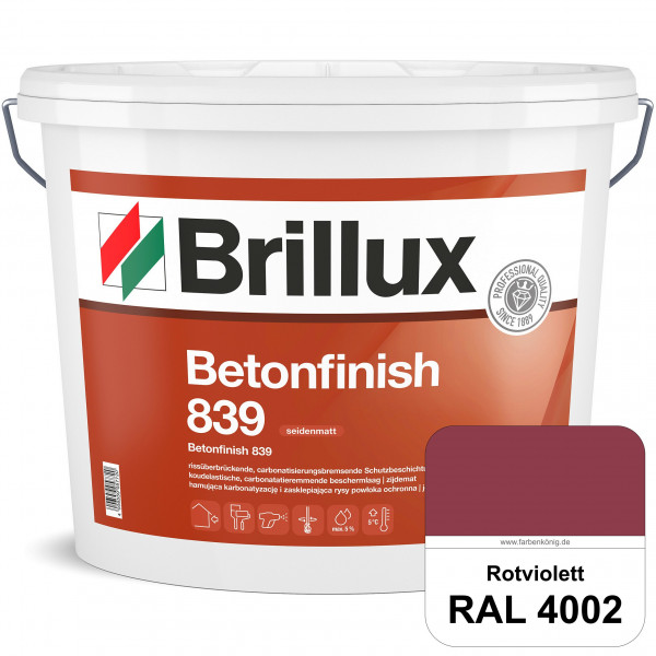 Betonfinish 839 (RAL 4002 Rotviolett) elastische Beschichtung zum Schutz rissgefährdeter Betonbautei