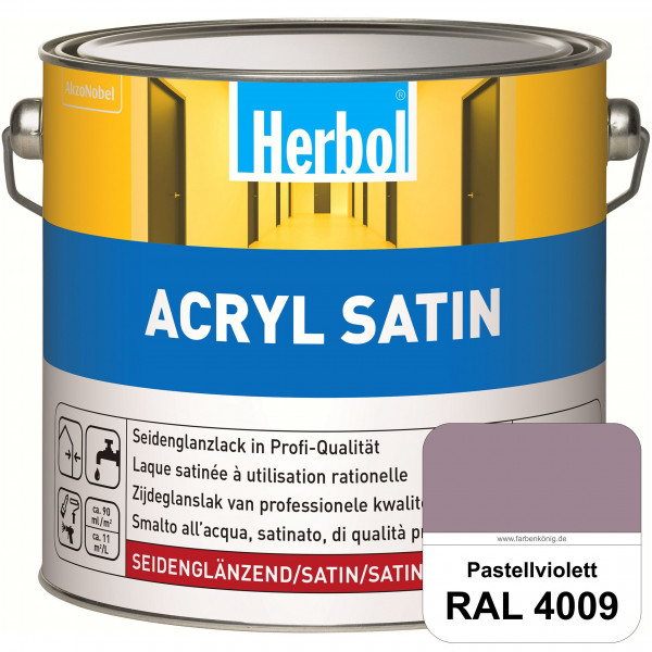 Acryl Satin (RAL 4009 Pastellviolett) wasserverdünnbarer seidenglänzender Lack (Innen & Außen)