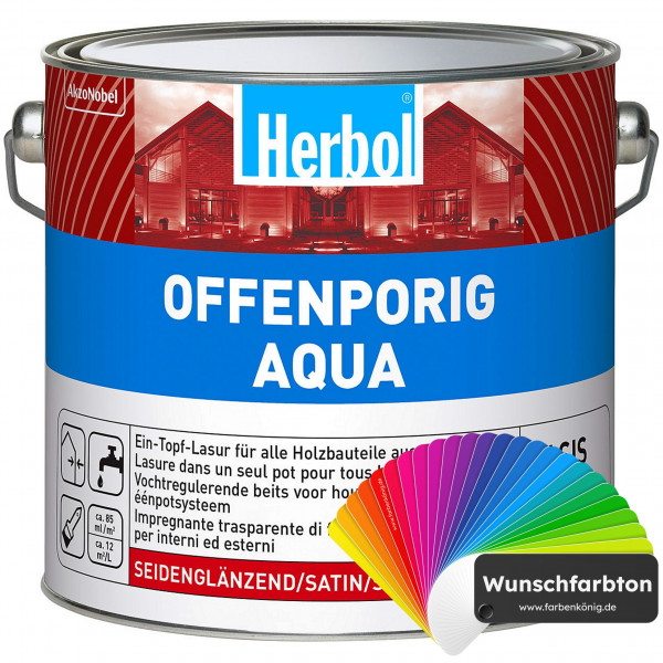 Offenporig Aqua (Wunschfarbton)