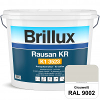 Rausan KR K1 3523 (RAL 9002 Grauweiß) Organisch gebundener Kratzputz für wetterbeständige Oberfläche