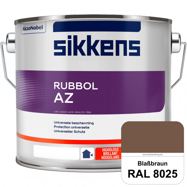 Rubbol AZ (RAL 8025 Blassbraun) Hochwertiger, universeller Hochglanzlack (lösemittelhaltig) außen