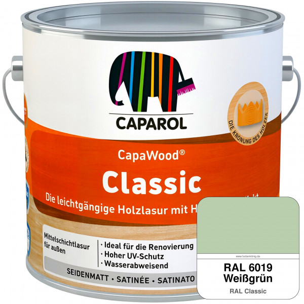 CapaWood Classic (RAL 6019 Weißgrün) - ersetzt Capadur ClassicLasur
