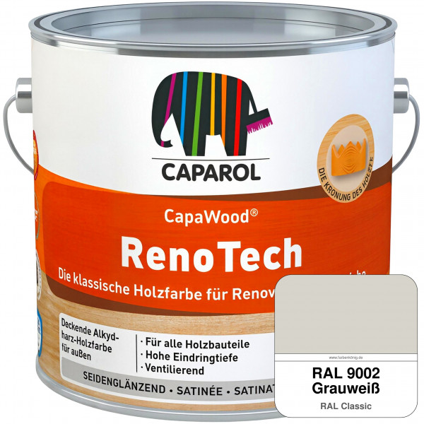 CapaWood® RenoTech (RAL 9002 Grauweiß) - ersetzt Capadur RenoTech