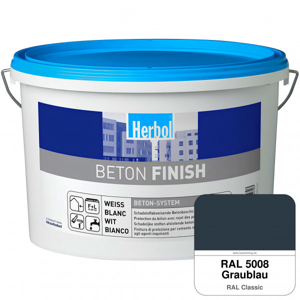 Beton Finish (RAL 5008 Graublau)