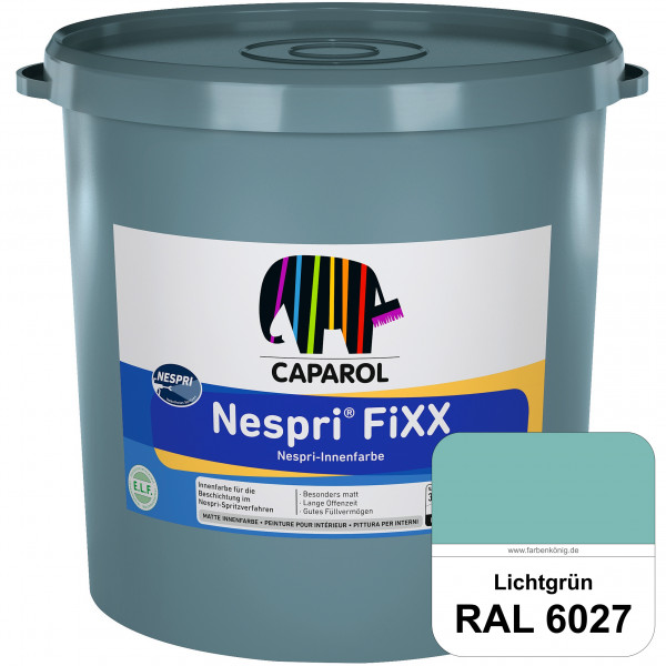 Nespri® FiXX (RAL 6027 Lichtgrün) Spezielle Innenfarbe für die rationelle Beschichtung im Nespri-Spr
