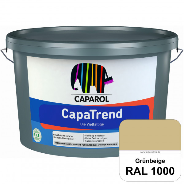 CapaTrend (RAL 1000 Grünbeige) matte hochdeckende Dispersionsfarbe für den Innenbereich