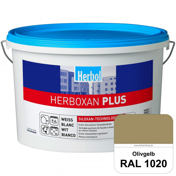 Herboxan Plus (RAL 1020 Olivgelb) Siliconharz-Fassadenfarbe für längere saubere Fassaden