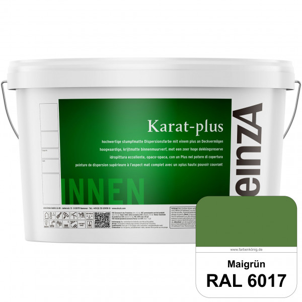 einzA Karat-plus (RAL 6017 Maigrün) Innenwandfarbe mit herausragenden Produkteigenschaften