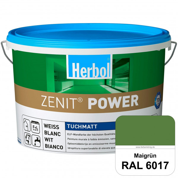 Herbol Zenit Power (RAL 6017 Maigrün) Superdeckende ELF-Wandfarbe