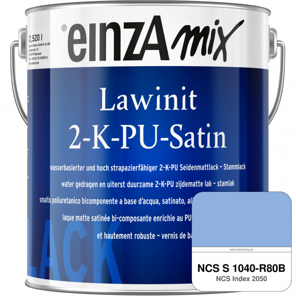 einzA Lawinit 2-K-PU Satin Stammlack (NCS S 1040-R80B)