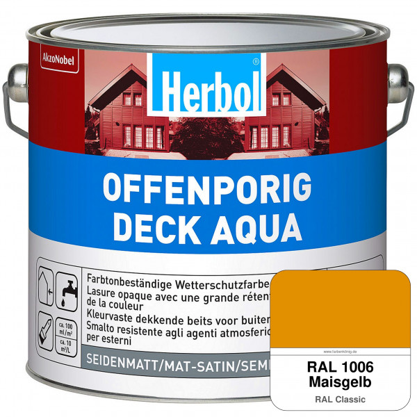 Offenporig-Deck Aqua (RAL 1006 Maisgelb)