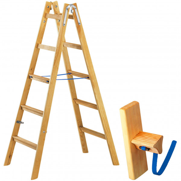 Ergo-Stehleiter Holz 2 x 8