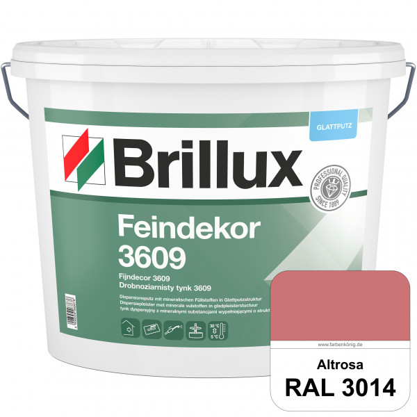 Feindekor ELF 3609 (RAL 3014 Altrosa) Glattputz nach DIN EN 15824 zur Erzielung dekorativer und stra