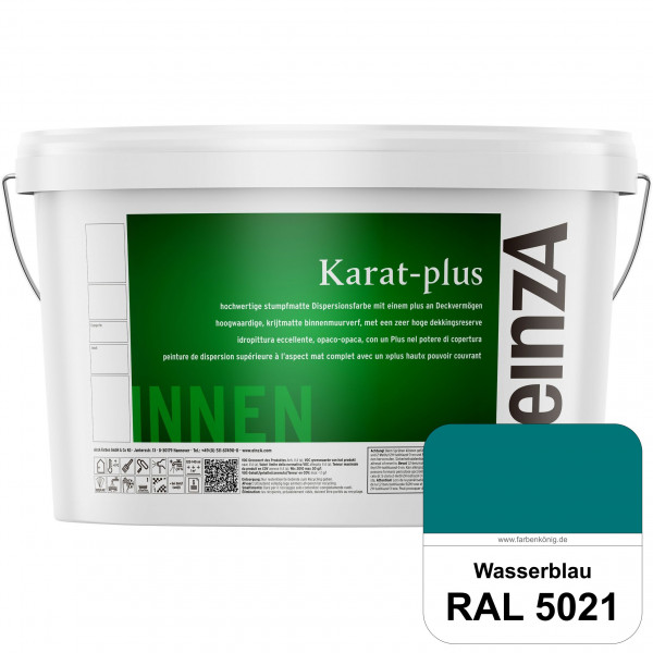 einzA Karat-plus (RAL 5021 Wasserblau) Innenwandfarbe mit herausragenden Produkteigenschaften