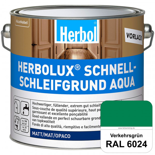 Schnellschleifgrund Aqua (RAL 6024 Verkehrsgrün) wasserverdünnbarer Vorlack mit hervorragender Schle