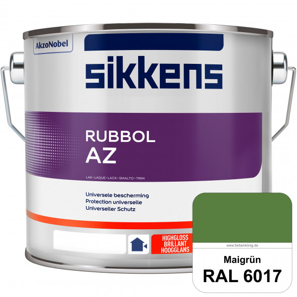 Rubbol AZ (RAL 6017 Maigrün) Hochwertiger, universeller Hochglanzlack (lösemittelhaltig) außen