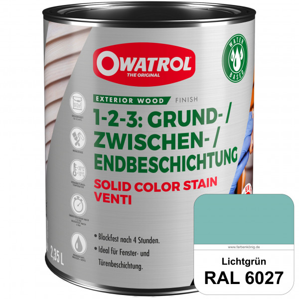 SOLID COLOR STAIN VENTI (RAL 6027 Lichtgrün)