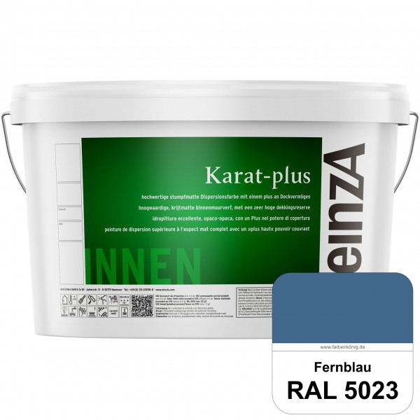 einzA Karat-plus (RAL 5023 Fernblau) Innenwandfarbe mit herausragenden Produkteigenschaften