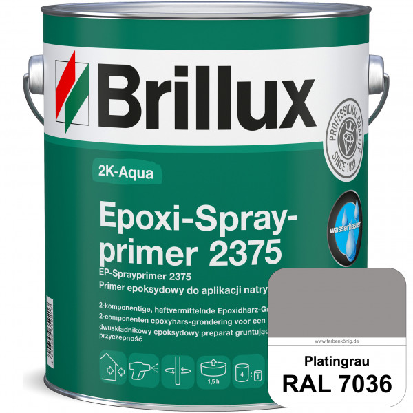 2K-Aqua Epoxi-Sprayprimer 2375 (RAL 7036 Platingrau) haftvermittelnde 2K-Grundierung auf nicht sauge