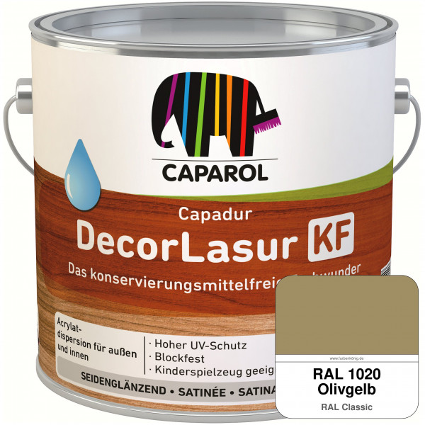 Caparol Capadur DecorLasur KF (RAL 1020 Olivgelb)