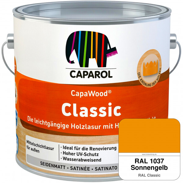 CapaWood Classic (RAL 1037 Sonnengelb) - ersetzt Capadur ClassicLasur