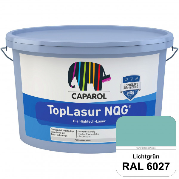 TopLasur NQG® (RAL 6027 Lichtgrün) Verarbeitungsfertige Lasur auf Basis der Nano-Quarz-Gitter Techno