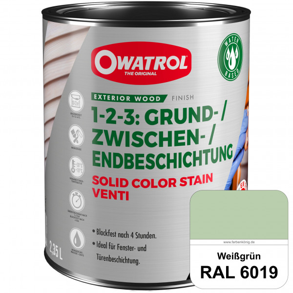 SOLID COLOR STAIN VENTI (RAL 6019 Weißgrün)