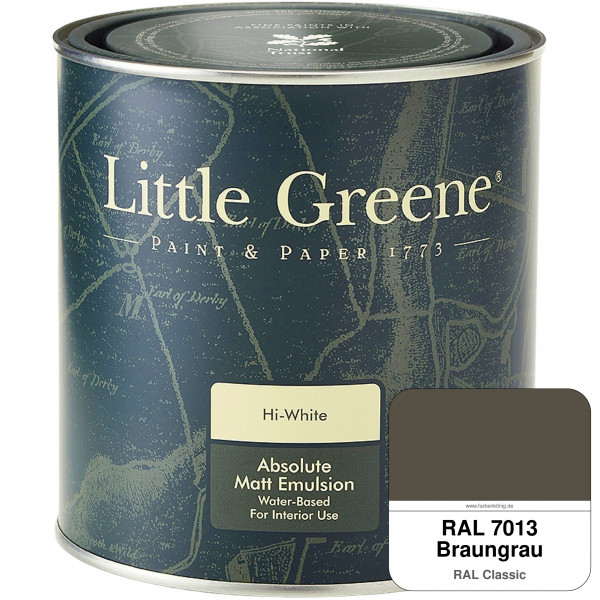 Absolute Matt Emulsion - Sample Pot 250 ml (RAL 7013 Braungrau)