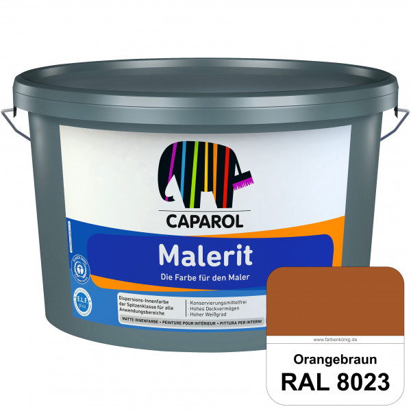 Malerit E.L.F. (RAL 8023 Orangebraun) matte Innenfarbe für Neu- & Renovierungsanstriche