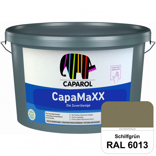 CapaMaXX (RAL 6013 Schilfgrün) tuchmatte Innenfarbe mit hohem Deckvermögen und Ergiebigkeit
