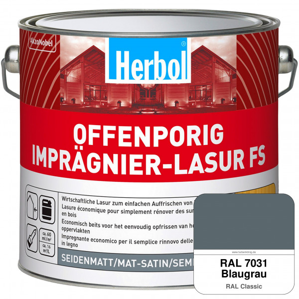 Offenporig Imprägnier-Lasur FS (RAL 7031 Blaugrau)