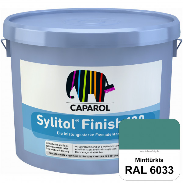 Sylitol® Finish 130 (RAL 6033 Minttürkis) wetterbeständige Fassadenbeschichtungen auf Silikatbasis